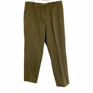 EDDIE BAUER OLIVE GREEN CASUAL PANT SIZE 16